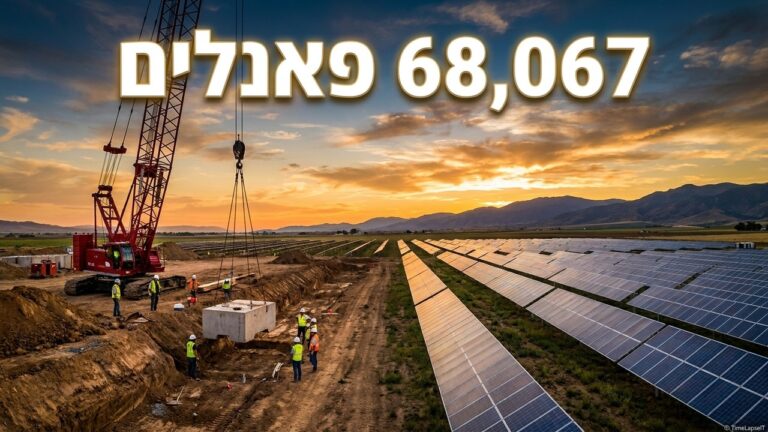 צילום רחפן לחווה סולארית – ביכורה, 68,067 פאנלים