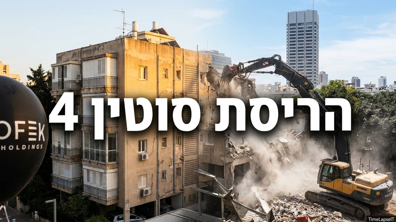 עריכת סרטון הריסה בתל אביב – סוטין 4, אופק החזקות