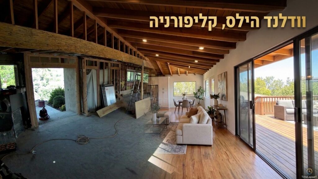 טיימלאפס לשיפוץ בית בארצות הברית – וודלנד הילס, לוס אנג'לס
